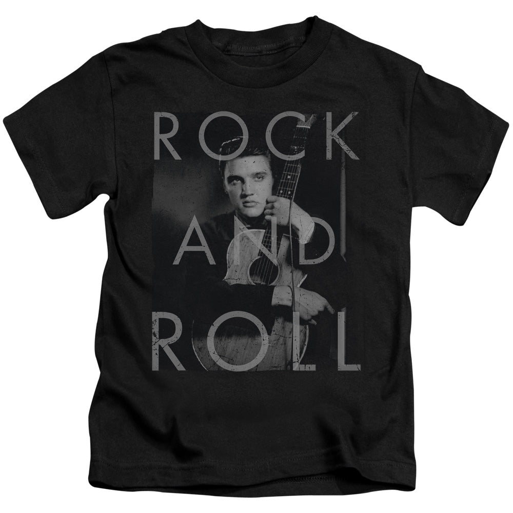 Elvis Presley Rock and Roll Juvenile Kids Youth T Shirt Black 