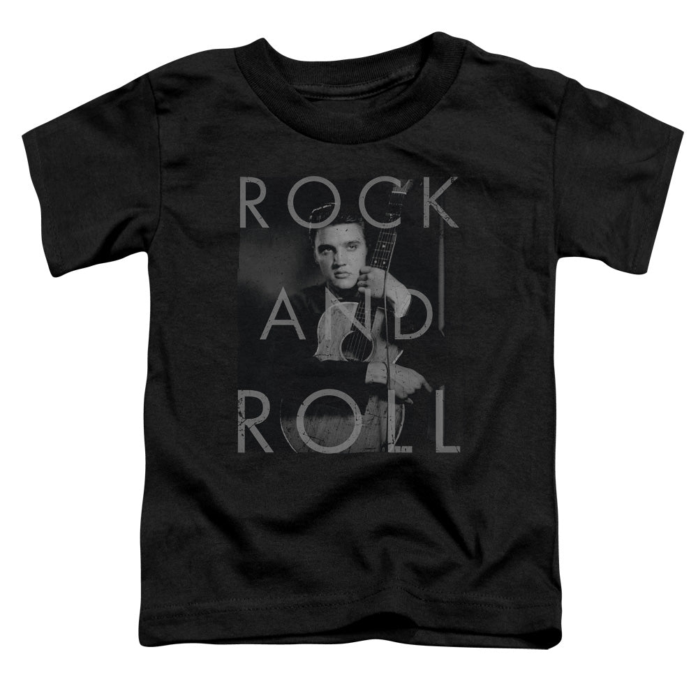 Elvis Presley Rock and Roll Toddler Kids Youth T Shirt Black