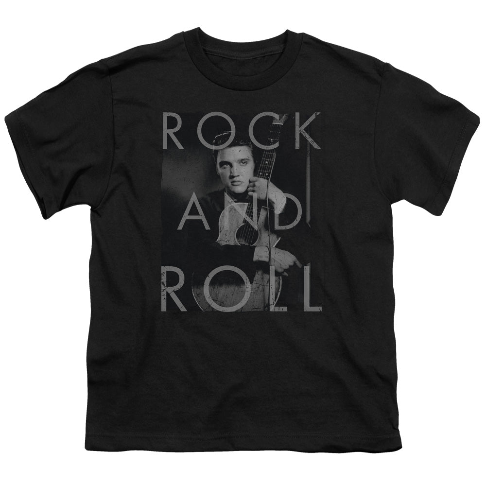 Elvis Presley Rock and Roll Kids Youth T Shirt Black