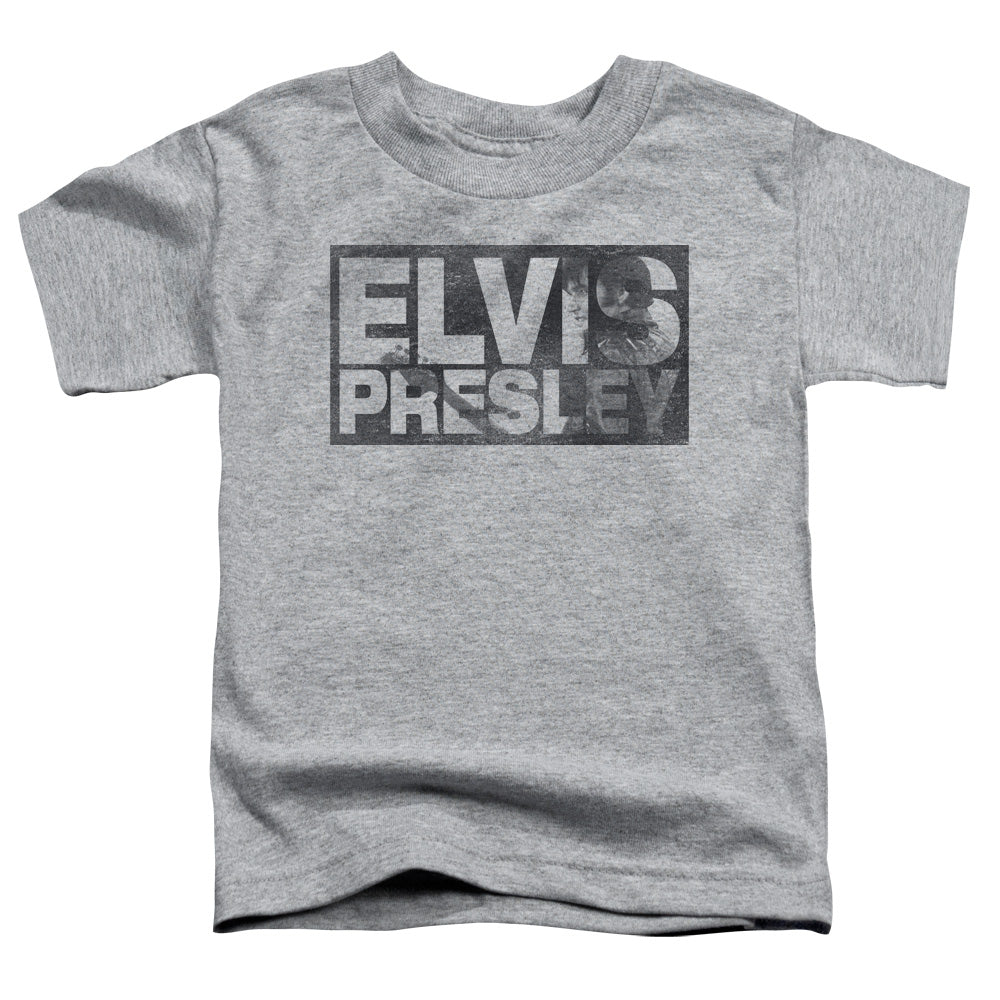 Elvis Presley Block Letters Toddler Kids Youth T Shirt Athletic Heather