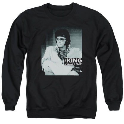 Elvis Presley Good to Be Mens Crewneck Sweatshirt Black