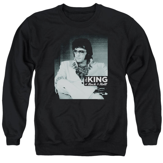 Elvis Presley Good to Be Mens Crewneck Sweatshirt Black