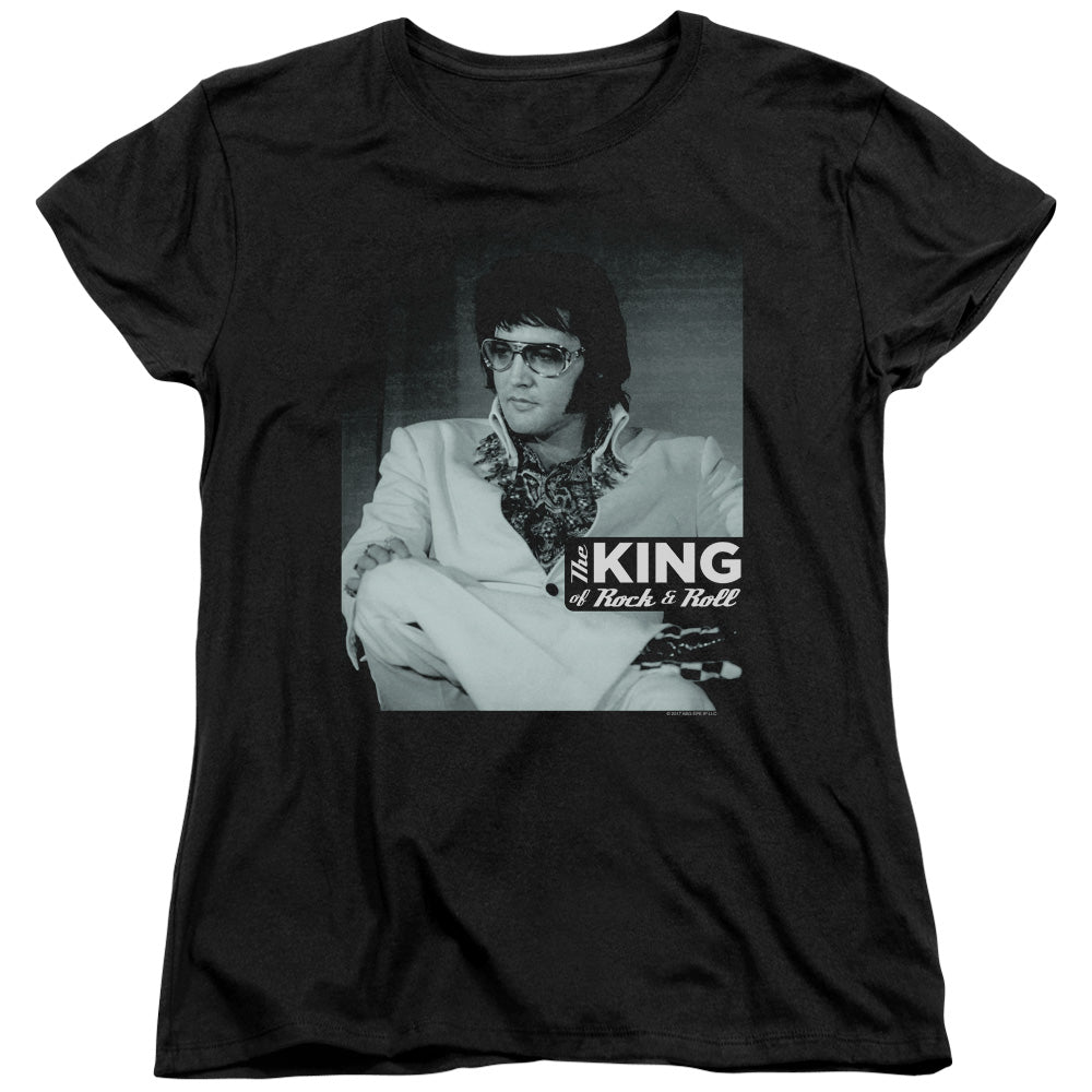 Elvis Presley Good to Be Womens T Shirt Black