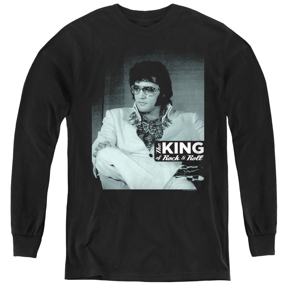 Elvis Presley Good to Be Long Sleeve Kids Youth T Shirt Black