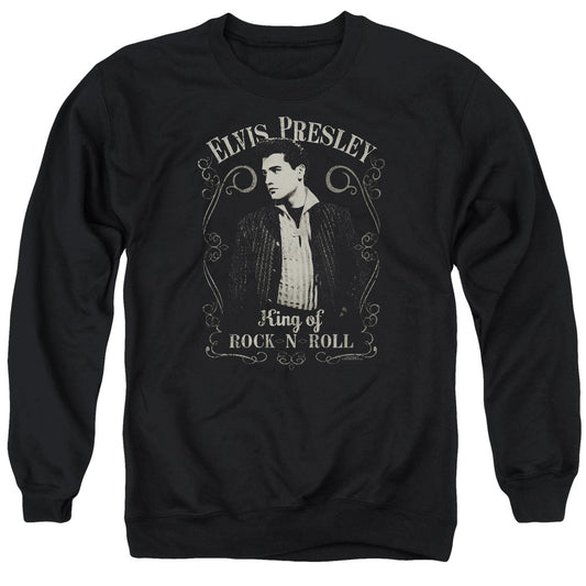 Elvis Presley Rock Legend Mens Crewneck Sweatshirt Black
