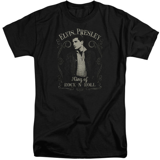 Elvis Presley Rock Legend Mens Tall T Shirt Black