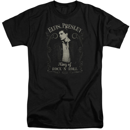 Elvis Presley Rock Legend Mens Tall T Shirt Black Officially Licensed