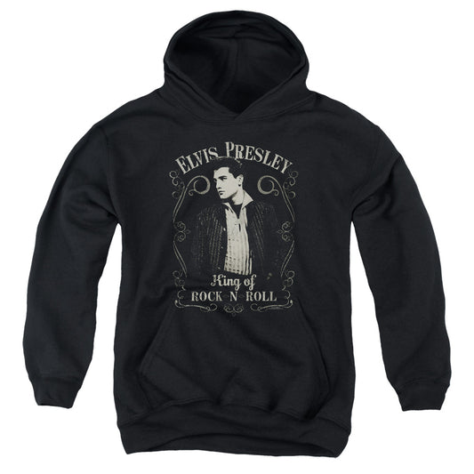 Elvis Presley Rock Legend Kids Youth Hoodie Black