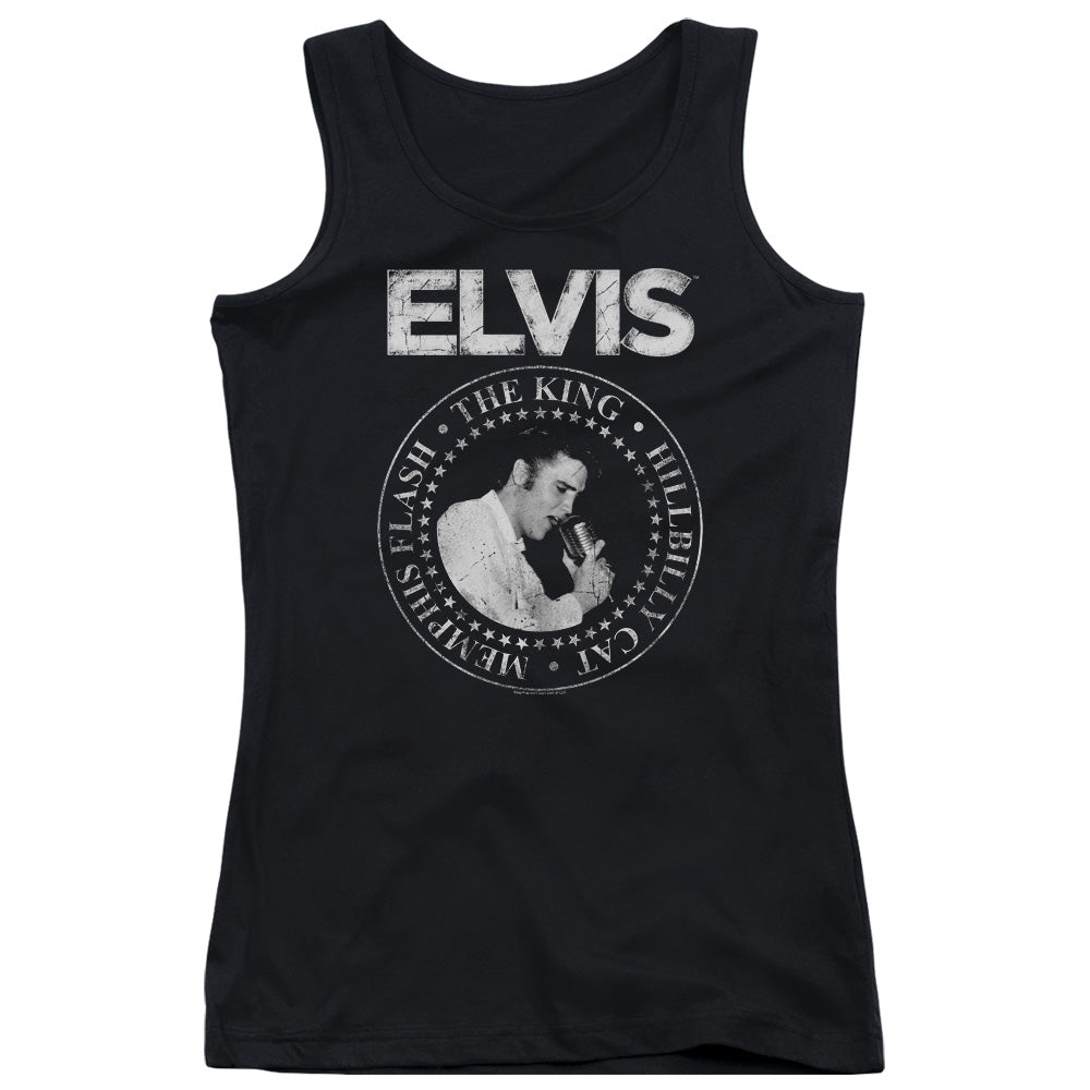 Elvis Presley Rock King Womens Tank Top Shirt Black