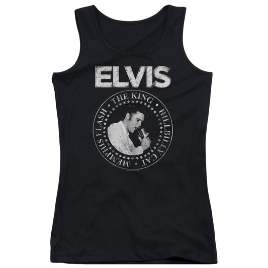 Elvis Presley Rock King Womens Tank Top Shirt Black