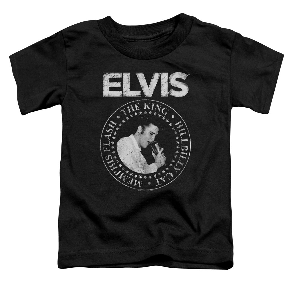 Elvis Presley Rock King Toddler Kids Youth T Shirt Black