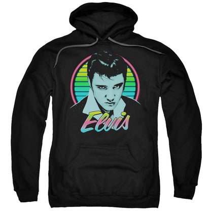 Elvis Presley Neon King Mens Hoodie Black