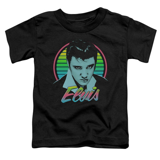 Elvis Presley Neon King Toddler Kids Youth T Shirt Black