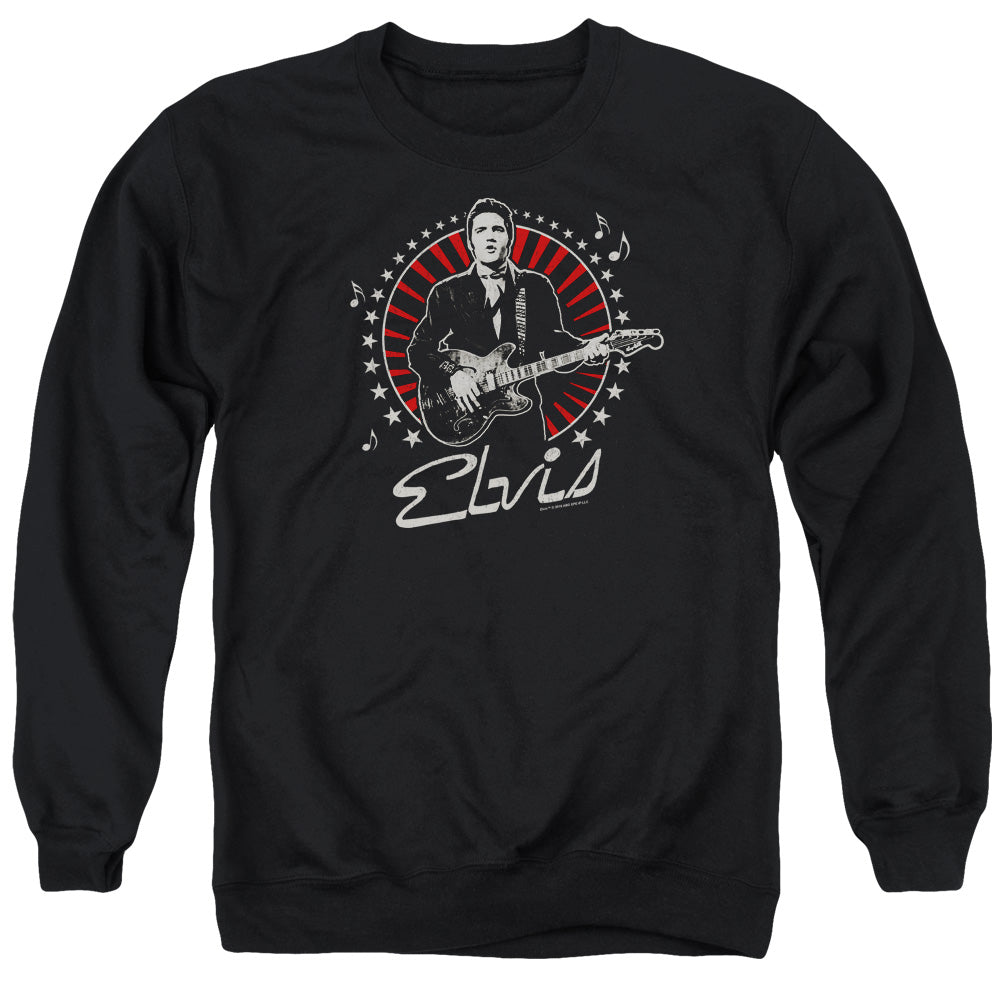 Elvis Presley Stars Mens Crewneck Sweatshirt Black