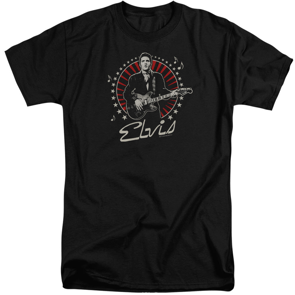 Elvis Presley Stars Mens Tall T Shirt Black Officially Licensed
