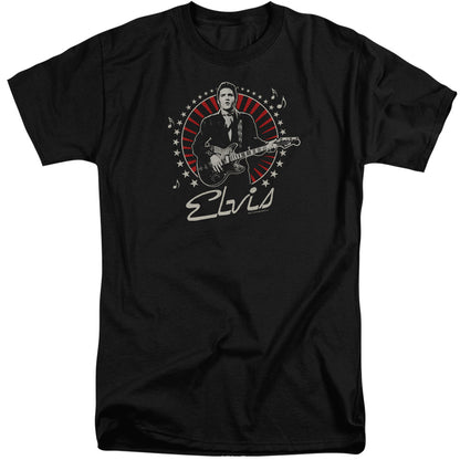Elvis Presley Stars Mens Tall T Shirt Black Officially Licensed