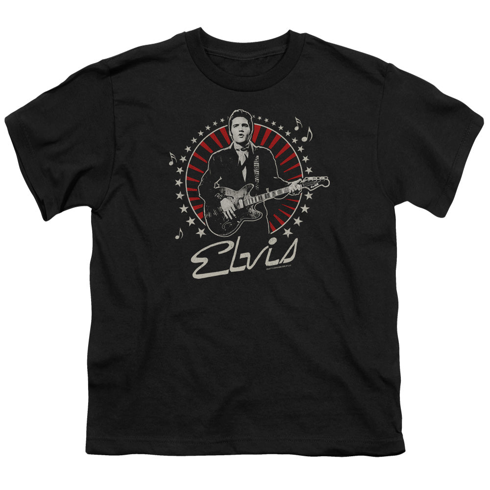 Elvis Presley Stars Kids Youth T Shirt Black