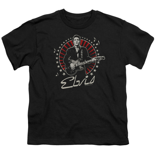 Elvis Presley Stars Kids Youth T Shirt Black