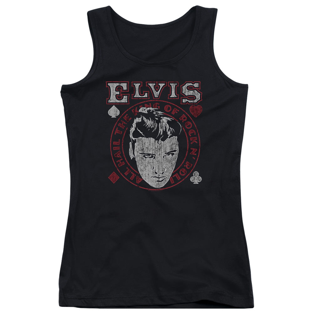 Elvis Presley Hail the King Womens Tank Top Shirt Black