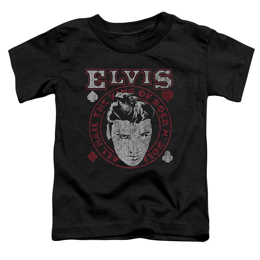 Elvis Presley Hail the King Toddler Kids Youth T Shirt Black