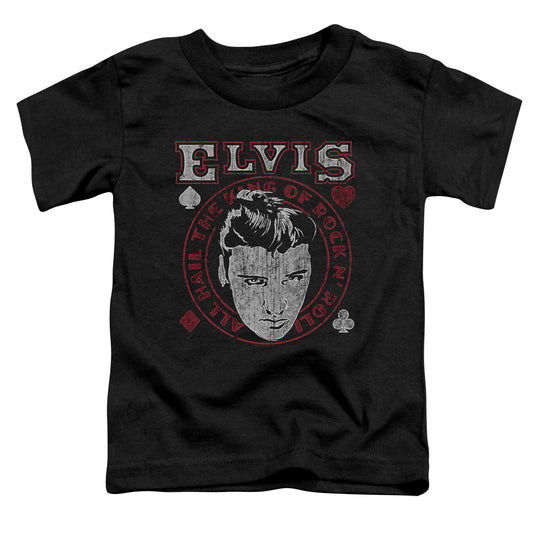 Elvis Presley Hail the King Toddler Kids Youth T Shirt Black