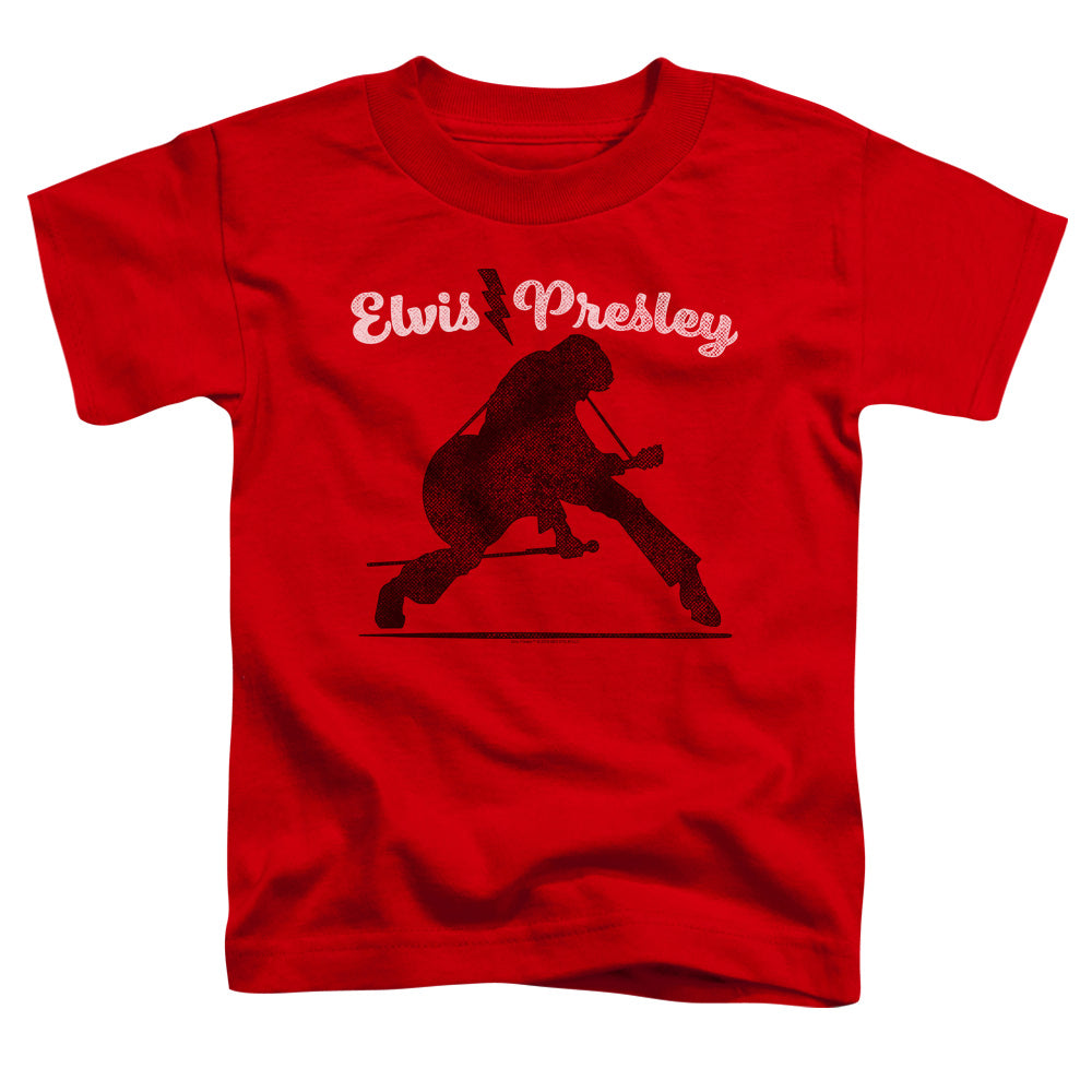 Elvis Presley Overprint Toddler Kids Youth T Shirt Red