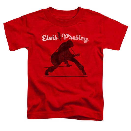 Elvis Presley Overprint Toddler Kids Youth T Shirt Red