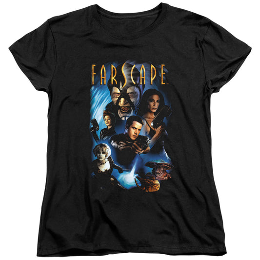Farscape Comic Cover Womens T Shirt Black