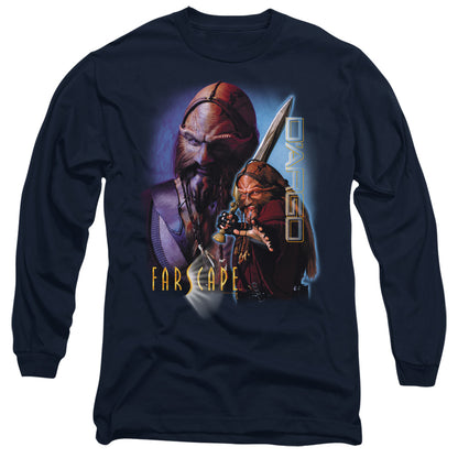 Farscape Dargo Mens Long Sleeve Shirt Navy Officially Licensed