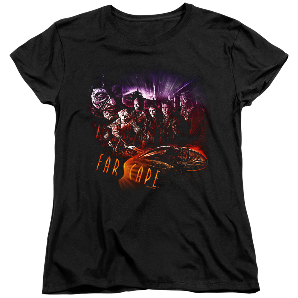 Farscape Graphic Collage Womens T Shirt Black