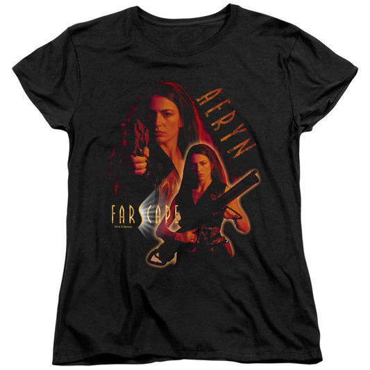 Farscape Aeryn Womens T Shirt Black