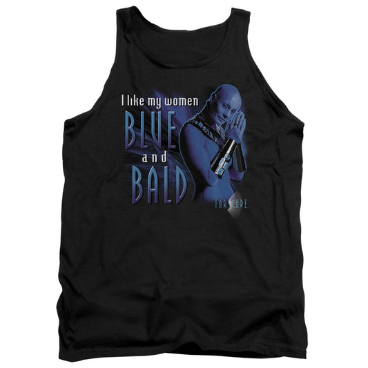 Farscape Blue And Bald Mens Tank Top Shirt Black