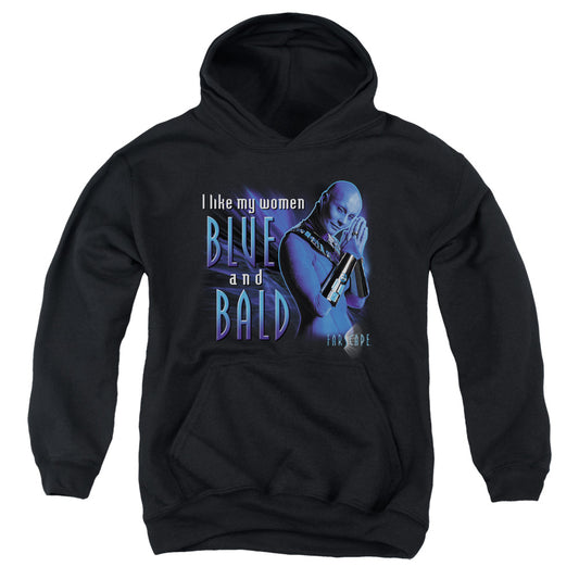 Farscape Blue and Bald Kids Youth Hoodie Black