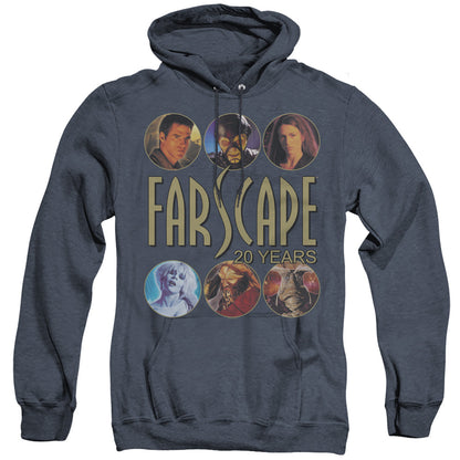 Farscape 20 Years Heather Mens Hoodie Navy