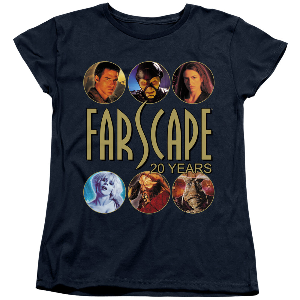 Farscape 20 Years Womens T Shirt Navy