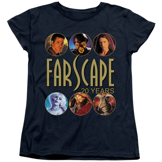Farscape 20 Years Womens T Shirt Navy