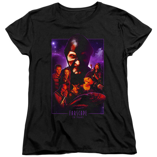 Farscape 20 Years Collage Womens T Shirt Black