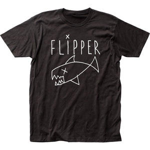 Flipper Logo Mens T Shirt Black
