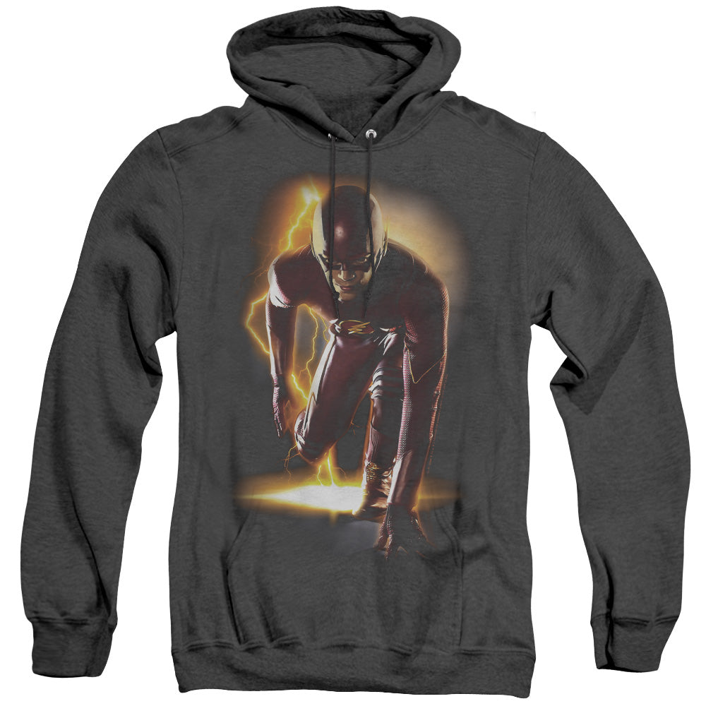 The Flash Ready Mens Heather Hoodie Black