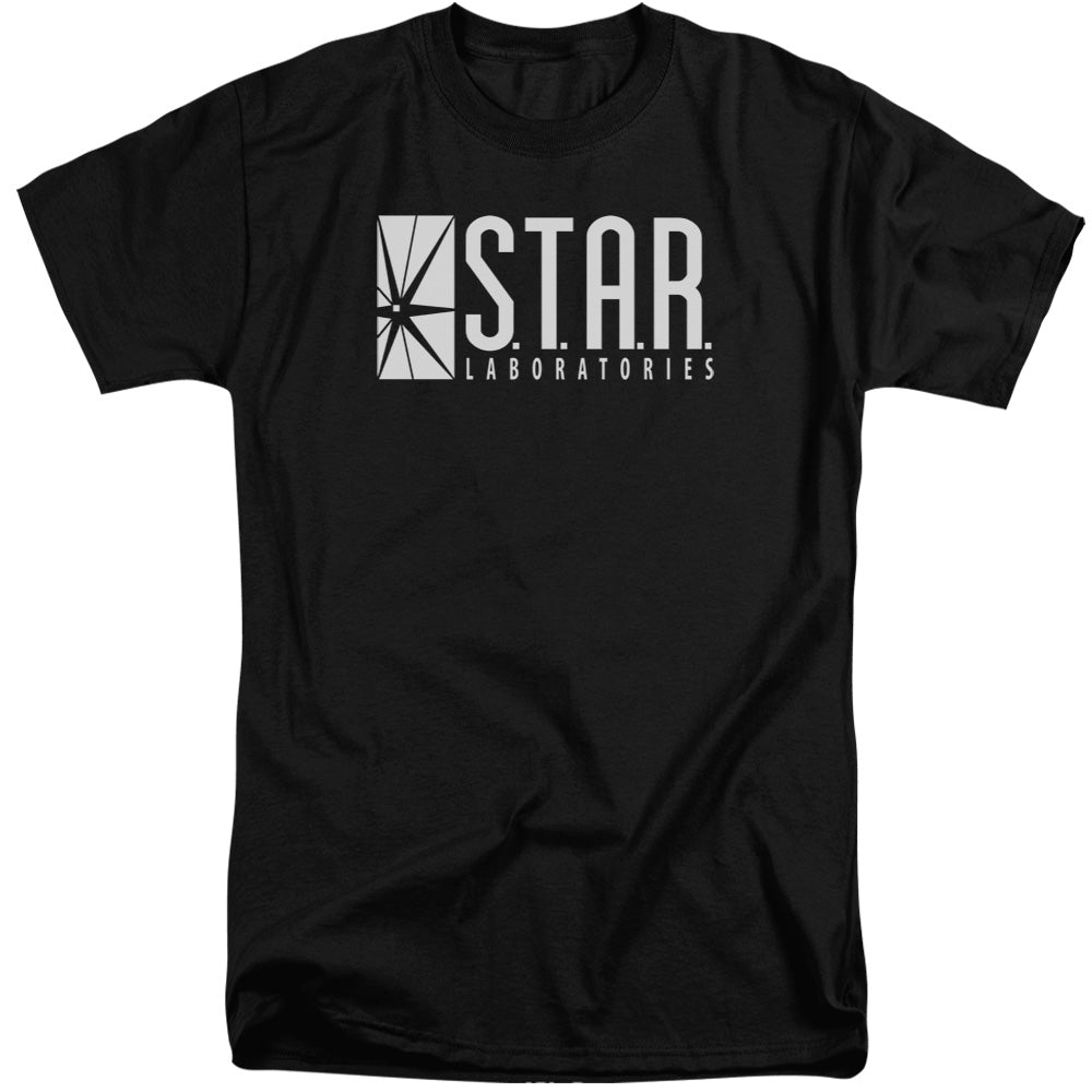 The Flash S.T.A.R. Mens Tall T Shirt Black