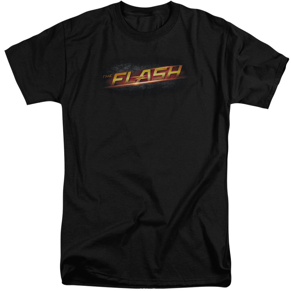 The Flash Logo Mens Tall T Shirt Black