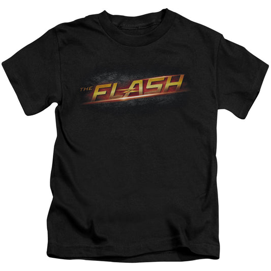 The Flash Logo Juvenile Kids Youth T Shirt Black