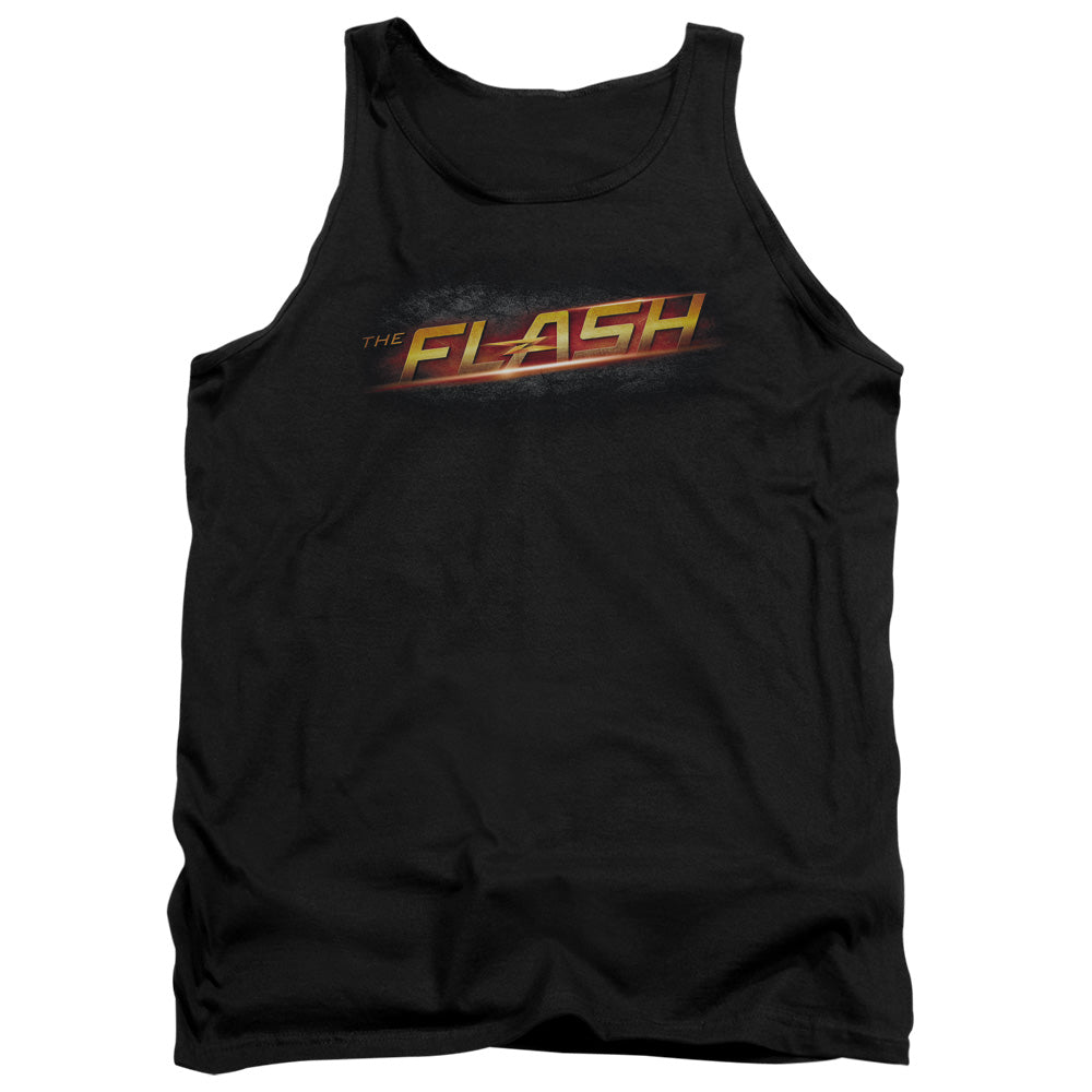 The Flash Logo Mens Tank Top Shirt Black