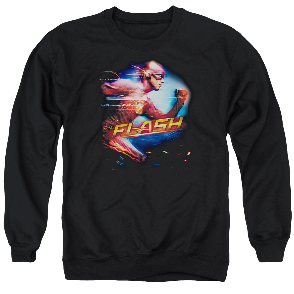 The Flash Fastest Man Mens Crewneck Sweatshirt Black