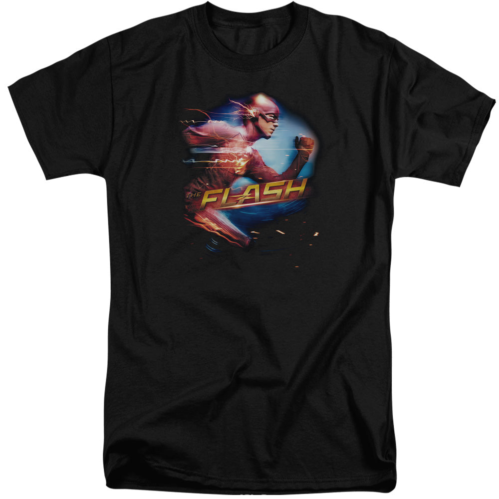 The Flash Fastest Man Mens Tall T Shirt Black