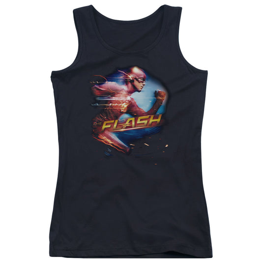 The Flash Fastest Man Womens Tank Top Shirt Black