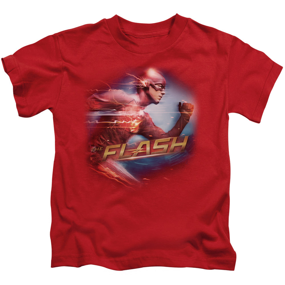 The Flash Fastest Man Juvenile Kids Youth T Shirt Red