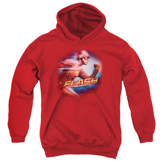 The Flash Fastest Man Kids Youth Hoodie Red