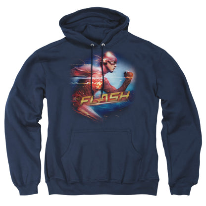 The Flash Fastest Man Mens Hoodie Navy