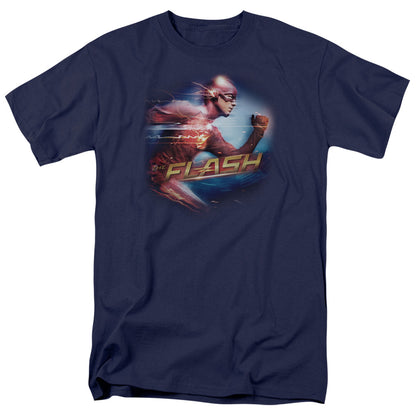 The Flash Fastest Man Mens T Shirt Navy